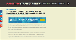 Desktop Screenshot of marketingstrategyreview.com