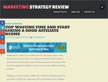 Tablet Screenshot of marketingstrategyreview.com